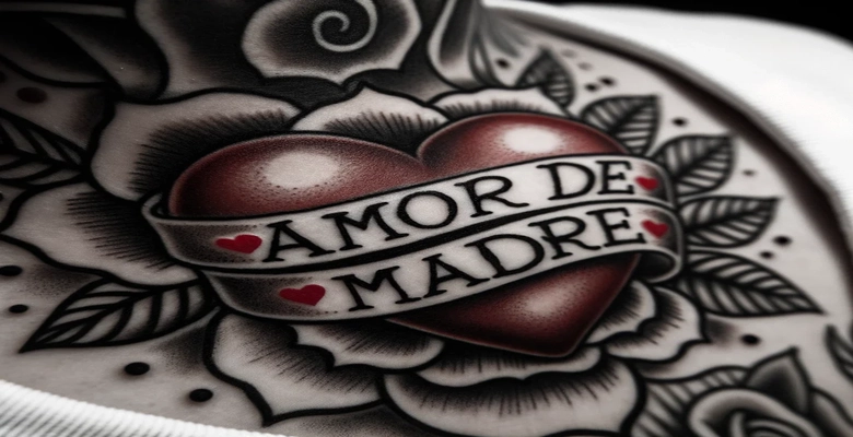 Tatuaje 'Amor de Madre' con corazón en muñeca deuna  mujer 